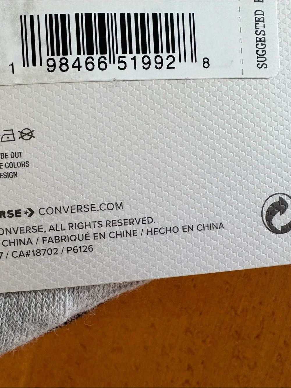 Converse product multicolored